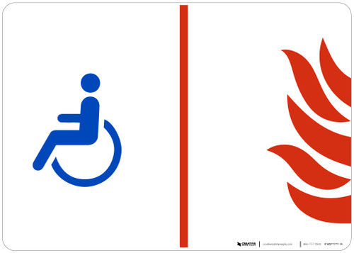 Area Of Refuge NFPA Landscape - Wall Sign