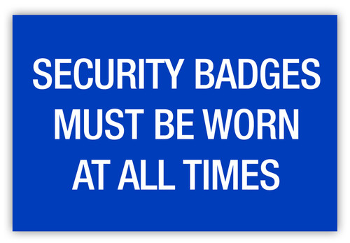 Security Badges Label