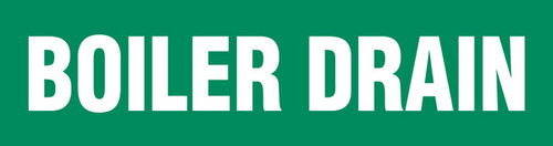 Boiler Drain Pipe Marking Wrap (Green/White)