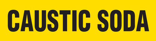Caustic Soda Pipe Marking Wrap (Yellow/Black)