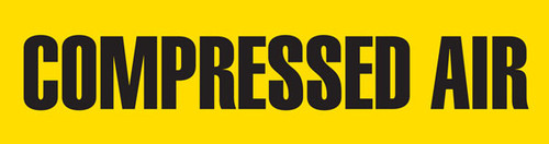 Compressed Air Pipe Marking Wrap (Yellow/Black)