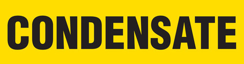 Condensate Pipe Marking Wrap (Yellow/Black)