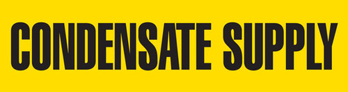 Condensate Supply Pipe Marking Wrap