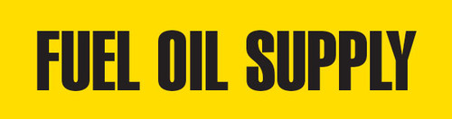 Fuel Oil Supply Pipe Marking Wrap