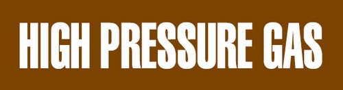 High Pressure Gas Pipe Marking Wrap (Brown/White)