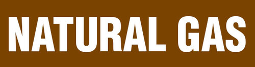 Natural Gas Pipe Marking Wrap (Brown/White)