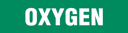 Oxygen Pipe Marking Wrap (Green/White)