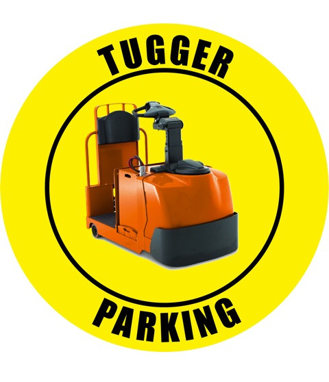 Tugger Parking - Floor Sign