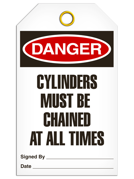 Danger Cyclinder Chn Tags