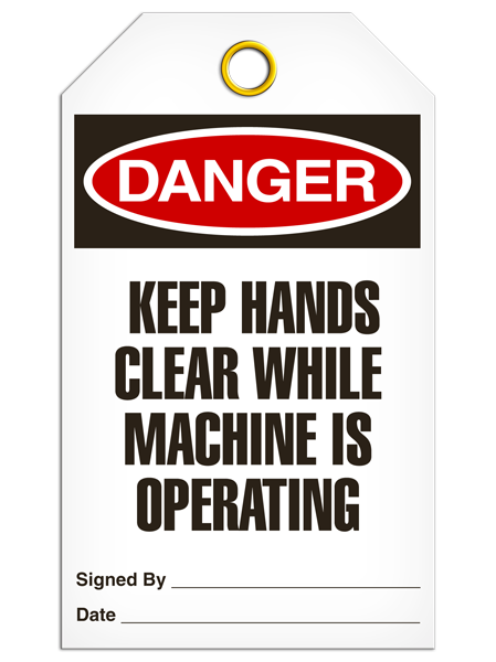 Danger Keep Hand Tags