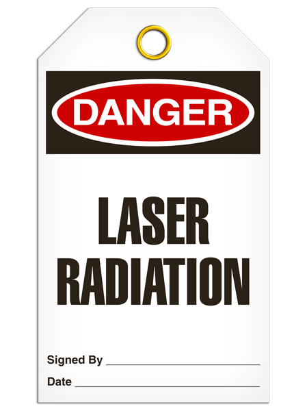 Danger Laser Rad Tags