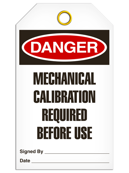 Danger Mech Calibra Tags
