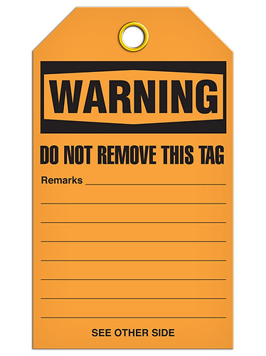 Warning Defective Use Tags | Creative Safety Supply