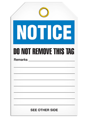 Notice Temporarily Unavailable Tags