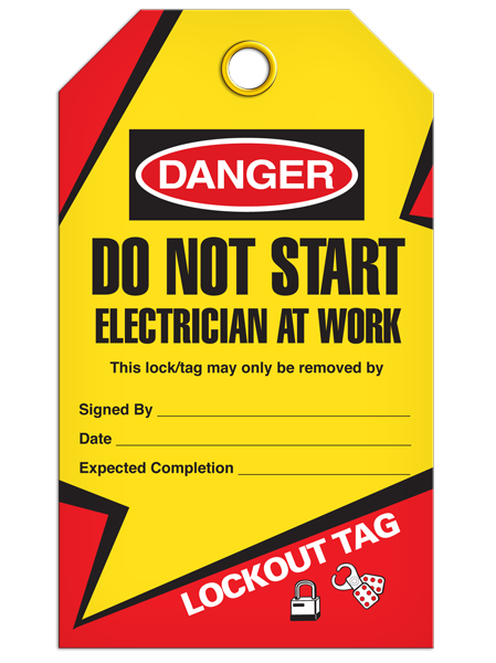 Lockout Do Not Start Tags