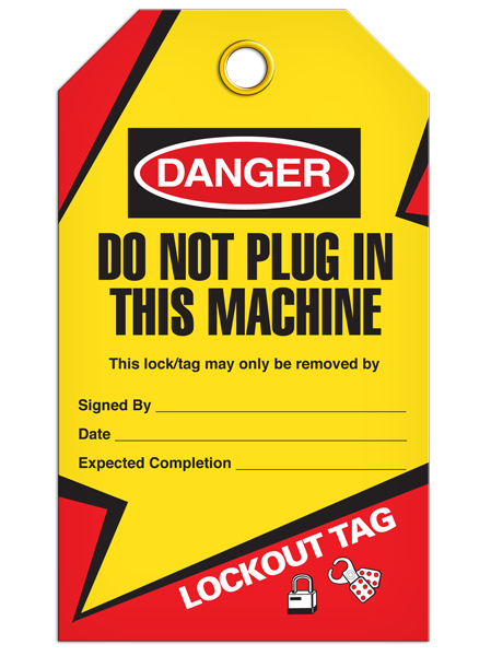 Lockout Do Not Plug Tags