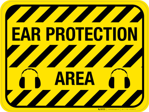 Ear Protection Area - Floor Sign