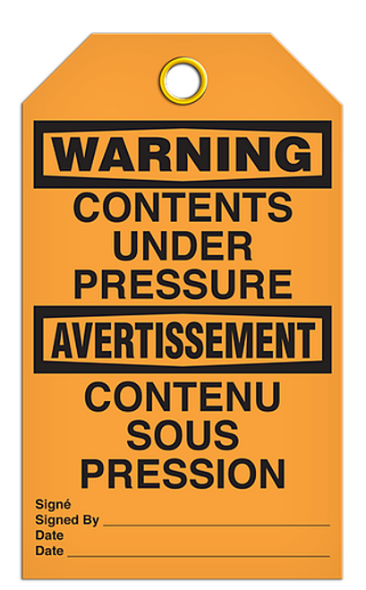 Warning English/French Contents Tags