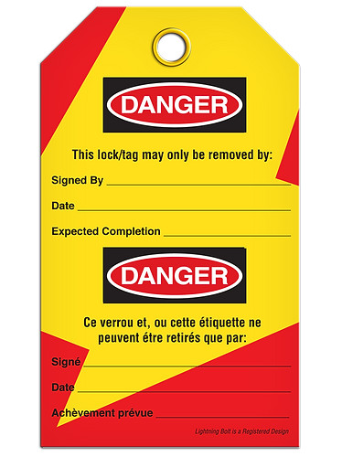 Lockout English/French Machine Tags