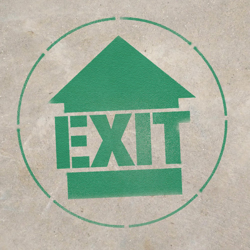 Exit - Stencil