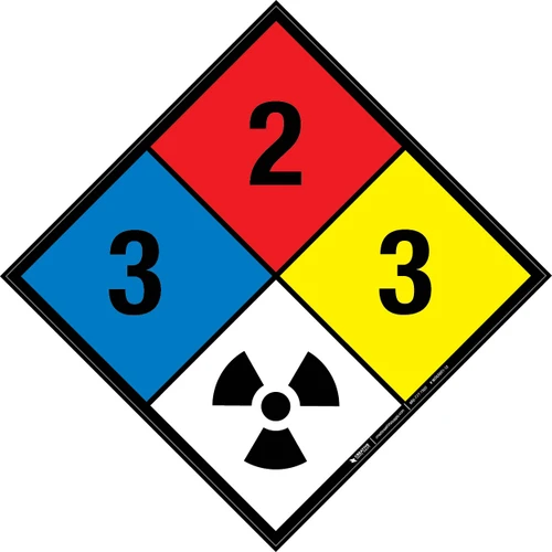 NFPA Diamond 704: 3-2-3 RAD - Wall Sign