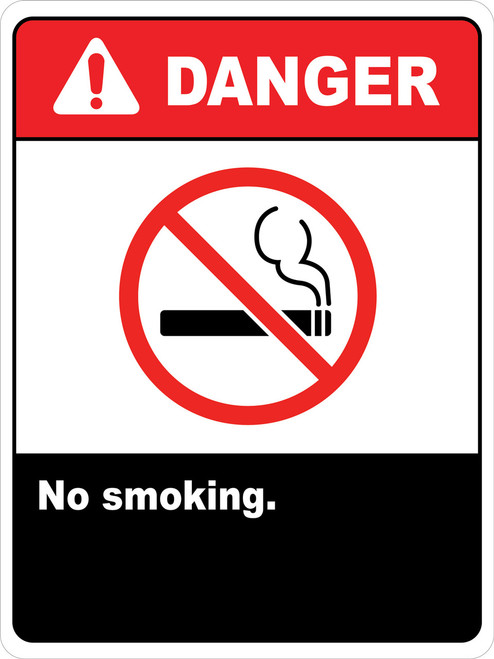 Danger No Smoking Signs