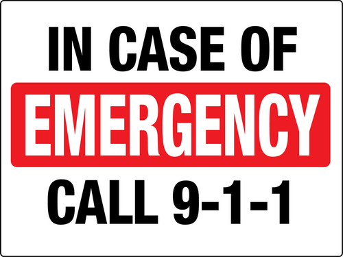 In Case of Emergency Call 911