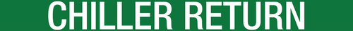 Chiller Return Pipe Label