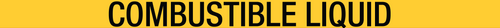 Combustible Liquid Pipe Label