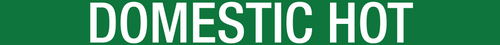 Domestic Hot Pipe Label