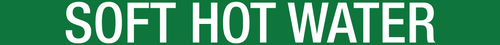 Soft Hot Water Pipe Label