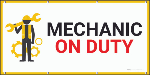 Mechanic On Duty Banner