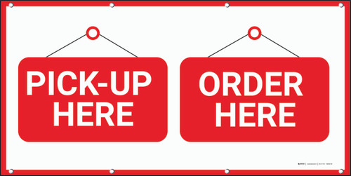 Pickup Here Order Here Banner