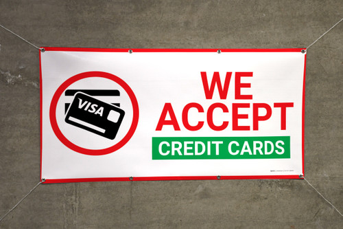 we accept credit card logos