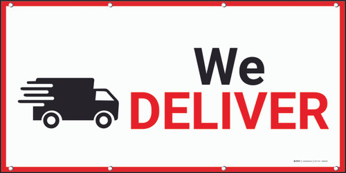 We Deliver Banner