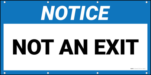 Notice Not an Exit Banner