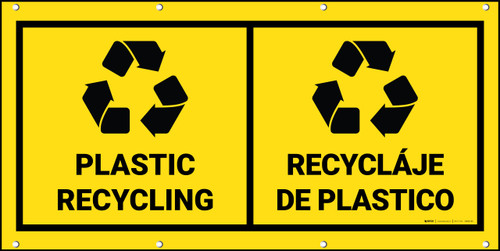 Plastic Recycling (Bilingual Spanish) Banner