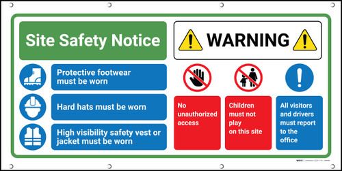 Site Safety Warning Banner