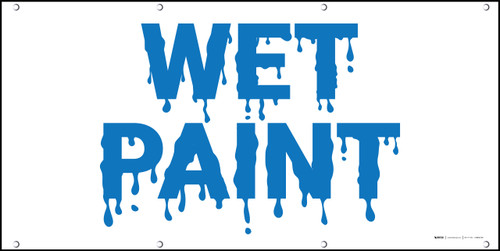 Wet Paint Large Text Banner