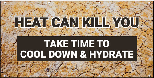 Heat Stroke Can Kill Cool Down and Hydrate Banner