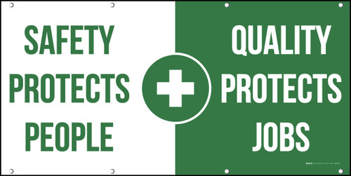 Safety Protects People Quality Protects Jobs Banner