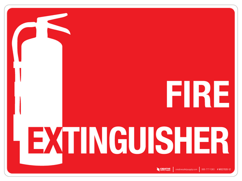 Fire Extinguisher Wall Sign