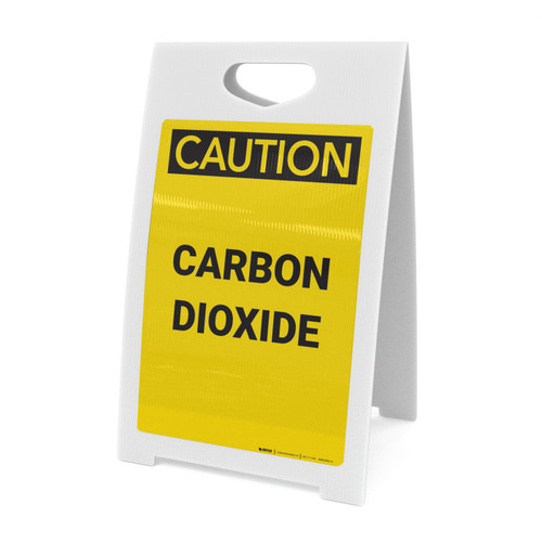 Caution: Carbon Dioxide - A-Frame Sign