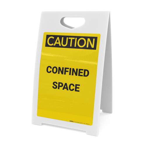 Caution: Confined Space - A-Frame Sign