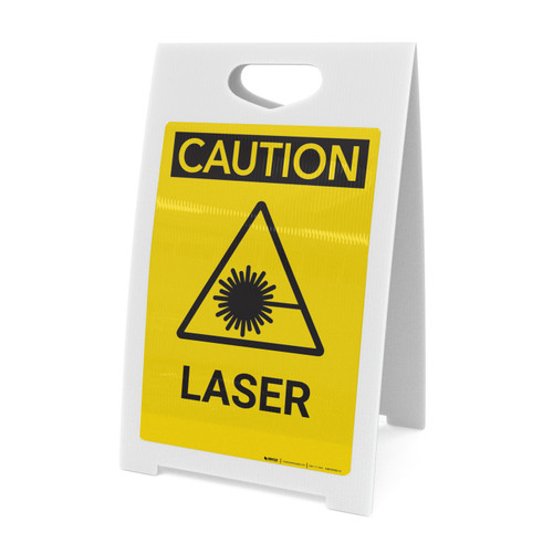Caution: Laser - A-Frame Sign