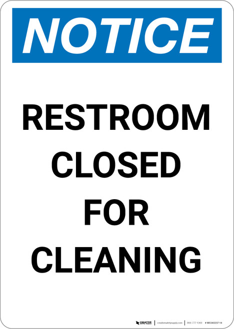 Notice: This Product Is Asbestos Free - Portrait Wall Sign