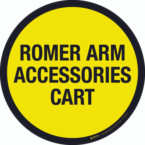 Romer Arm Accessories Cart Floor Sign
