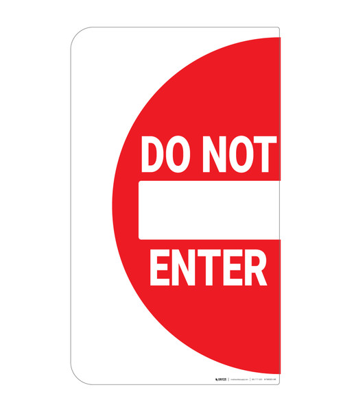 Do Not Enter - Floor Marking Sign