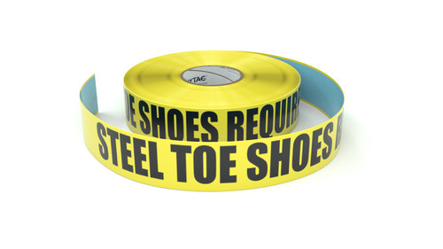 Steel Toe Shoes Required - Inline Printed Floor Marking Tape