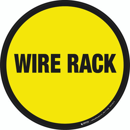 Wire Rack Floor Sign